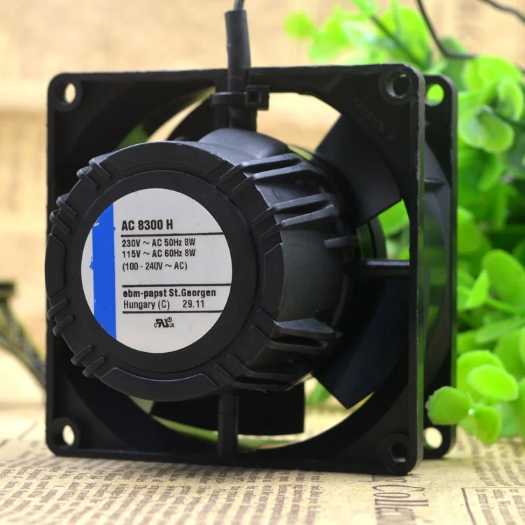 

Новый оригинальный AC 8300 H 230V AC 50/60Hz 8W охлаждающий вентилятор 8cm