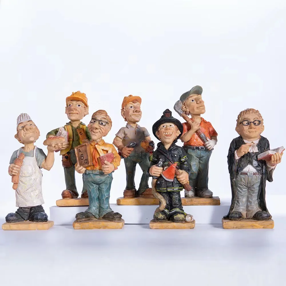 

Professional Figures Desktop Resin Sculpture Home Ornaments Office Desk Decor Living Room Decoration Wine Rack Craft Gift