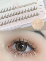 1set new v shape air false eyelashes makeup individual cluster lashes extension natural lasting grafting eye lashes beauty tools