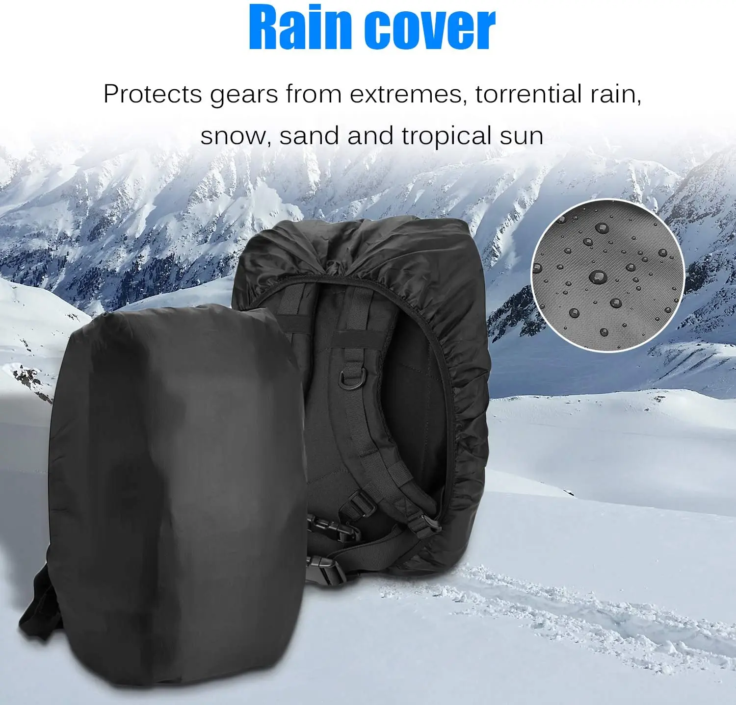 ProCase Military Tactical Backpack, 48L Large Rucksack 3 Day Outdoor Army Assault Molle Pack Go Bag Backpacks -Black