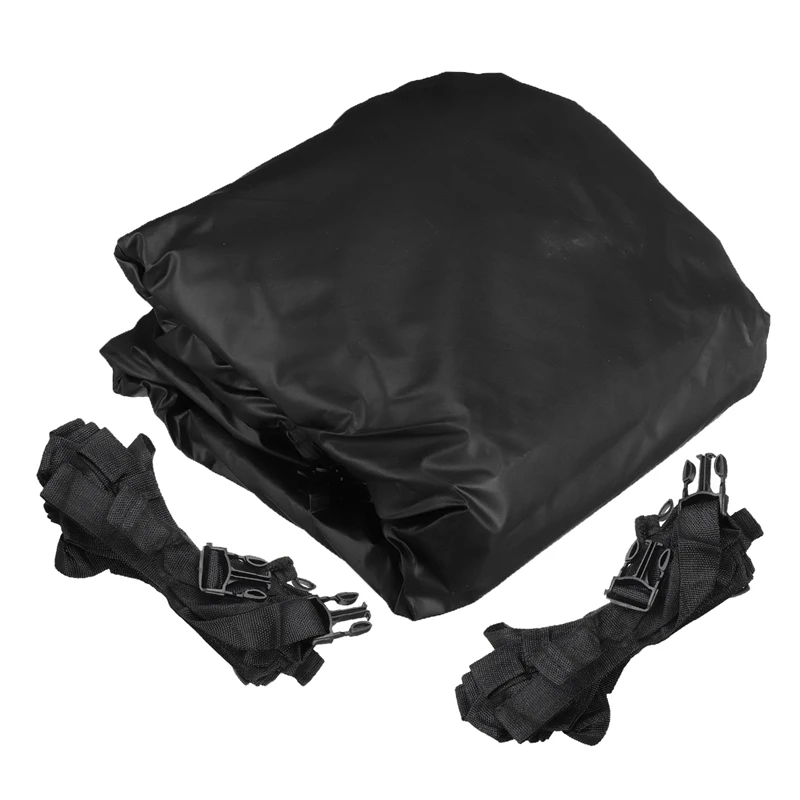 

Yacht Boat Cover 12FT X56inch Boat Cover For Jon Boat Anti-UV Waterproof Heavy Duty 210D Canvas Boat Accessories