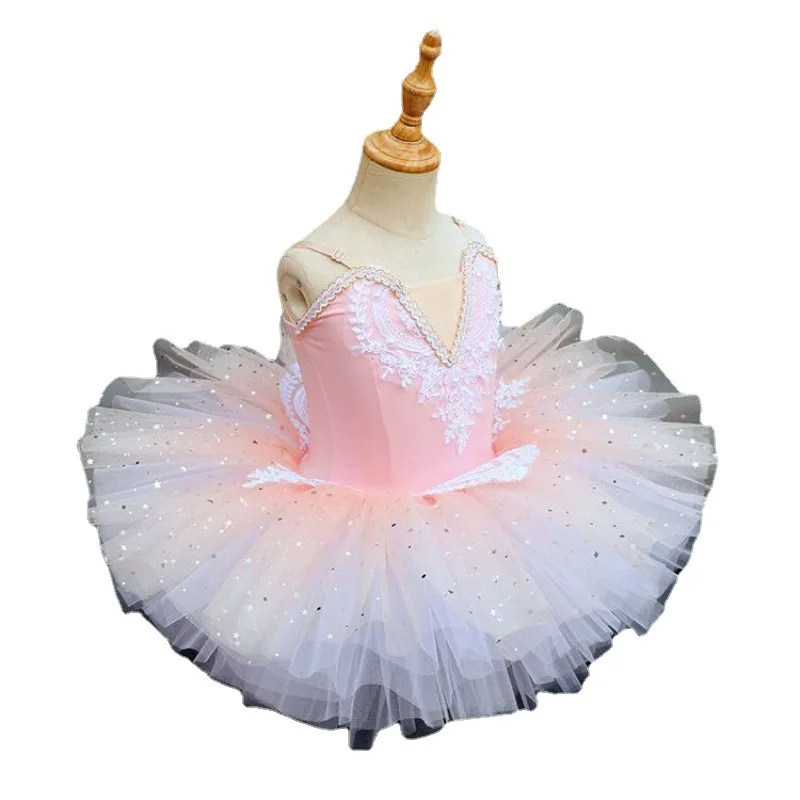 

High Quality Princess Cosplay Ballet dance dress girls' puffy skirt Halloween Carnival Party for Kids