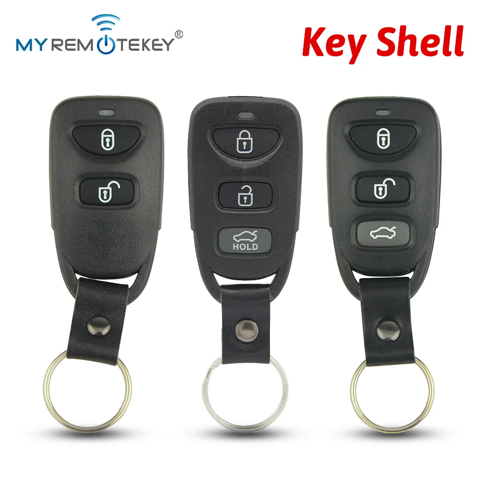 Фото Корпус ключа-брелока MYREMOTEKEY с 2/3 кнопками и функцией паники для Hyundai Elantra, Accent, Tucson, Sonata, Kia Cerato, Sorento №1