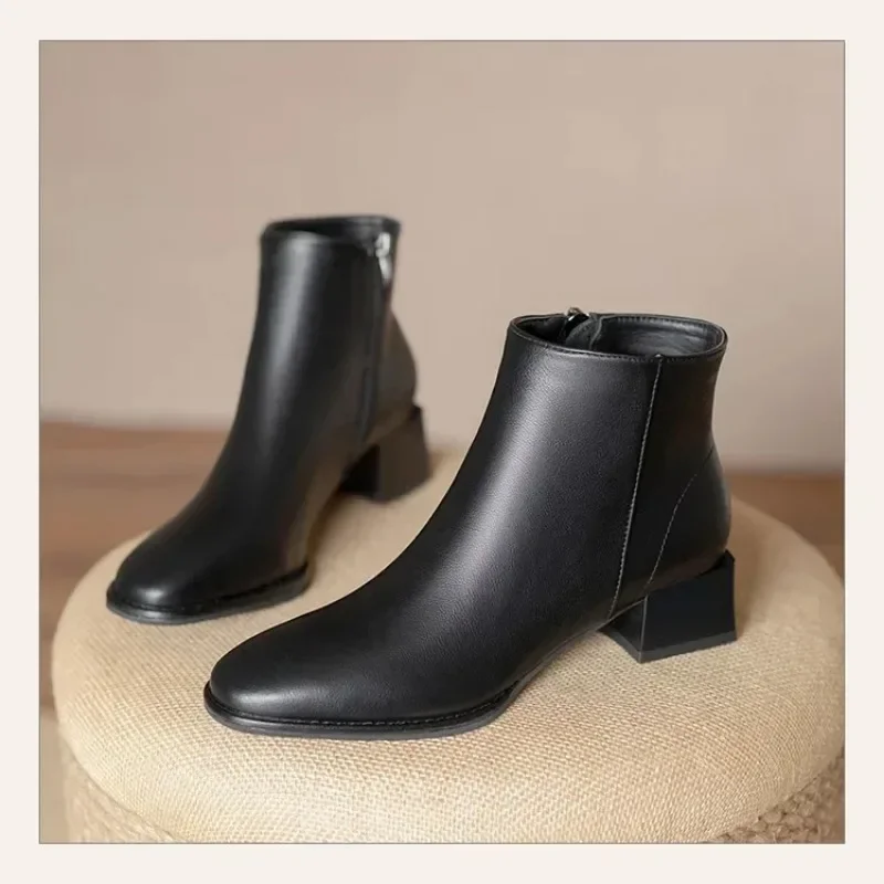 Женские ботильоны в британском стиле новые остроконечные ботинки челси уличная