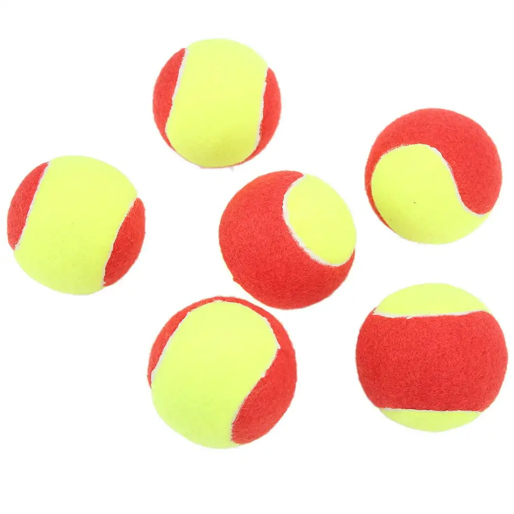 Youth Tennis Balls,6Pcs Kids Tennis Balls Premium Plush Natural Rubber Lightweight Soft Safe Elastic Waterproof Youth Tennis Bal