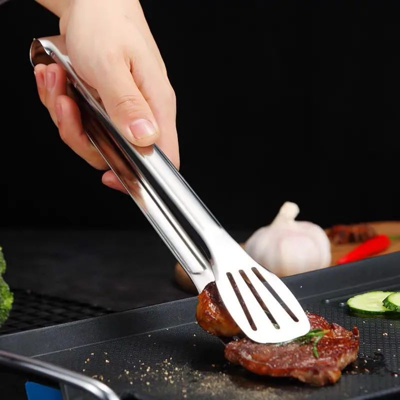 

Barbecue Clip Steak Food Clip Non-Slip Drained Steak Clips Three-Line Steamed Bun Tongs Bread Tong Anti-scald Frying BBQ Tongs