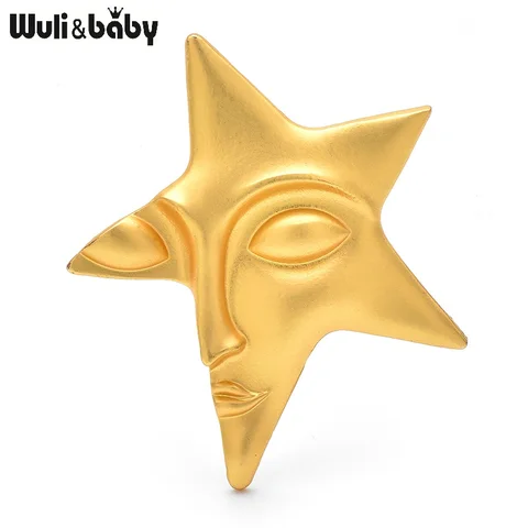 Wuli&baby металлические броши со звездой