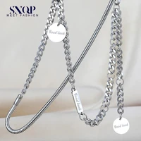 hip hop style trendy female good luck titanium steel necklace new dignified pendant accessories gentle cute style