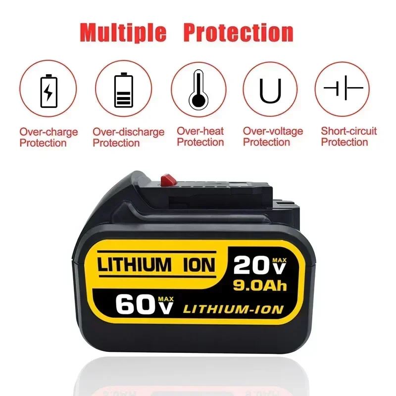 Аккумулятор для Dewalt 120V DCB606 DCB609 DCB205 DCB204 DCB206 DCB209