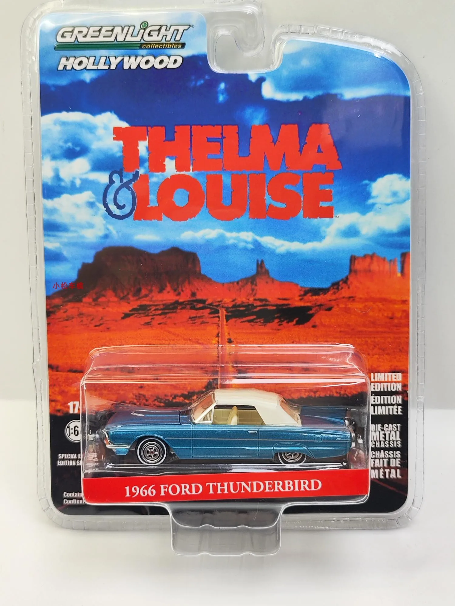 

1/64 Scale Diecast Car Model Toys 1966 Ford Thunderbird GreenLight Die-Cast Metal Vehicle For Gift Kids Boys Friend Collection