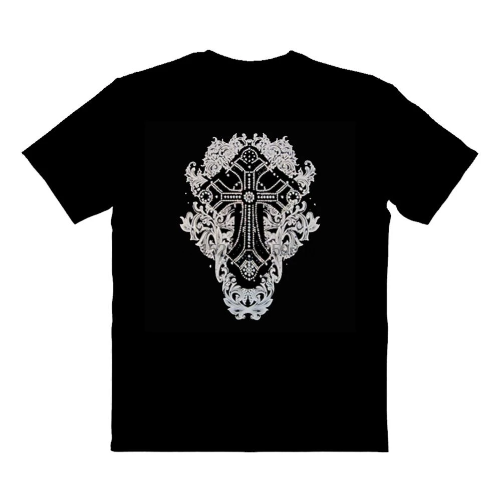 

Gothic Rhinestone Cross Tee