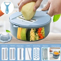 12 in 1 multifunctional vegetable cutter shredders slicer with basket fruit potato chopper carrot grater slicer