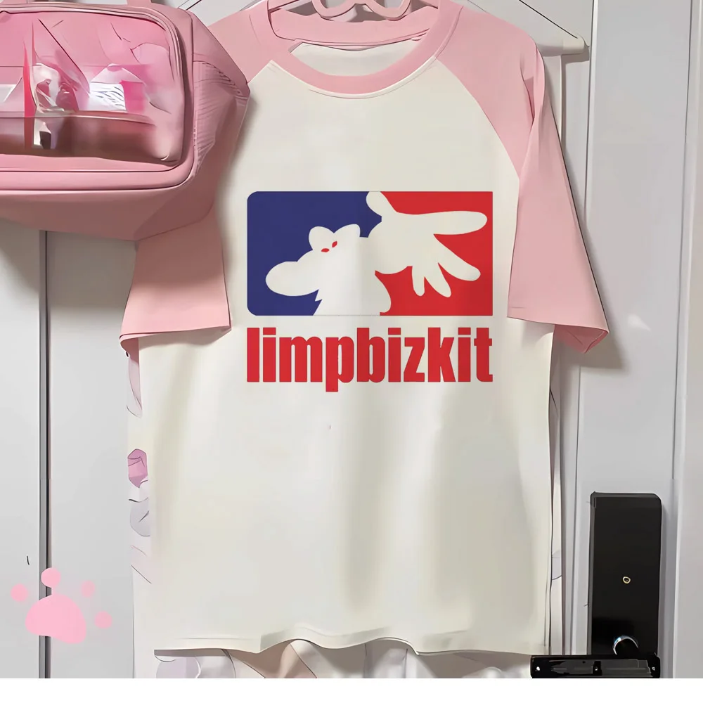 Limp Bizkit Футболка женская Молодежная для девушек комикс 2000s одежда