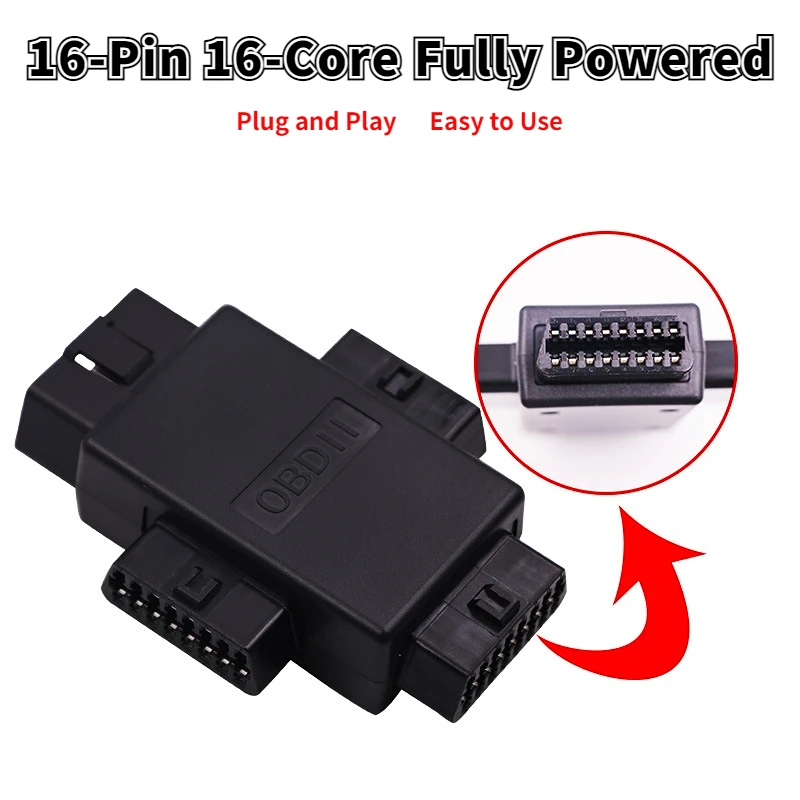 

OBD2 OBDII Full 16 Pin Male To 3 Female 1 To 3 OBD Cable Splitter Converter Adapter for Diagnostic Extender