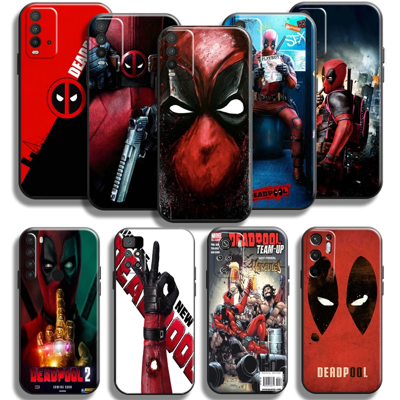 

Marvel Deadpool Phone Case For Xiaomi Poco M3 PRO 5G For POCO X3 Pro NFC X3 F3 GT Case Funda Back Coque Silicone Cover
