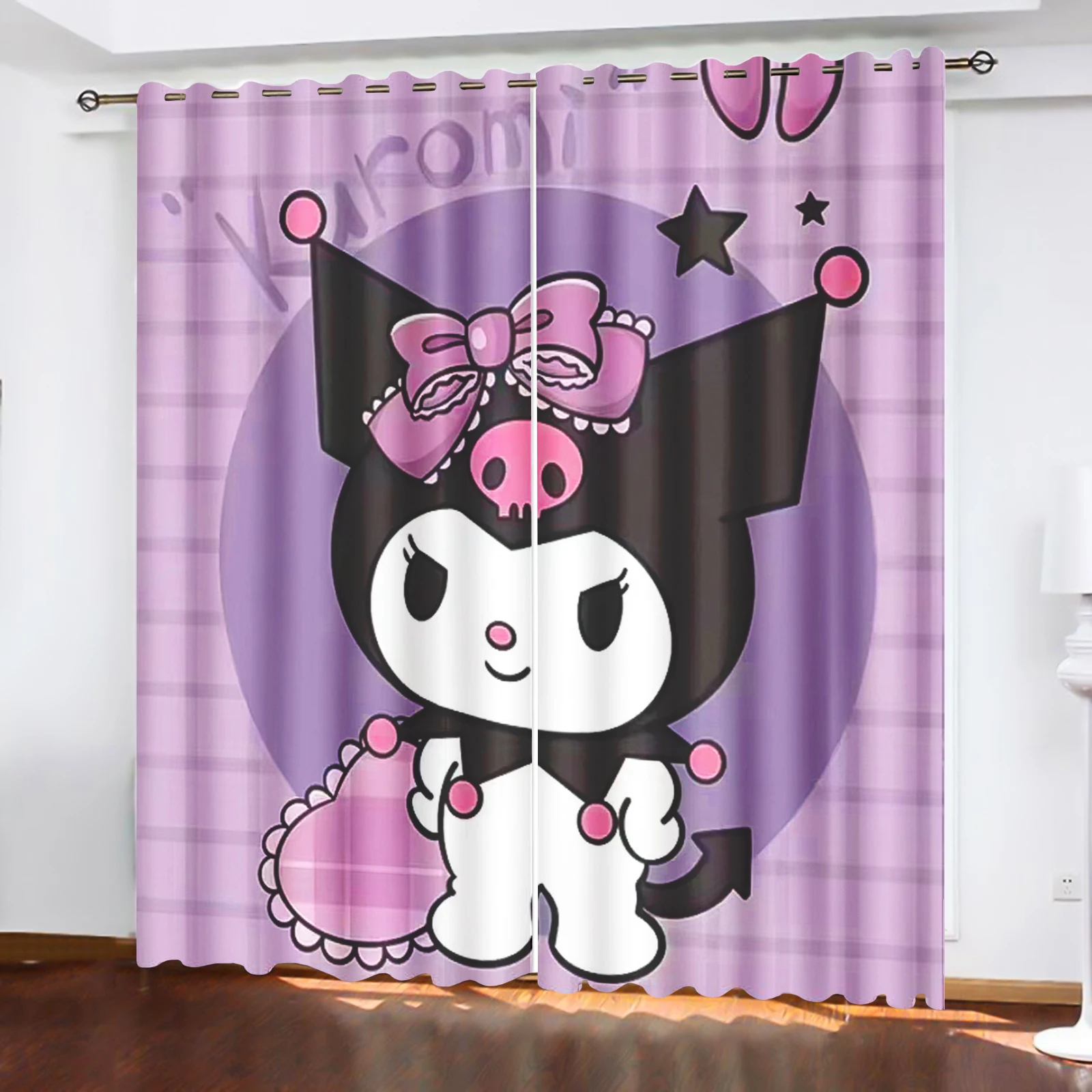 Sanrio Kuromi Melody гостиная светонепроницаемые шторы для спальни пыленепроницаемый