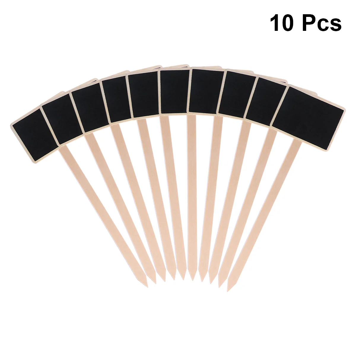 

10PCS Flower Pot Tags Garden Plant Labels Wood Chalkboard Plant Tag Garden Nursery Tags Writable Plant Markers