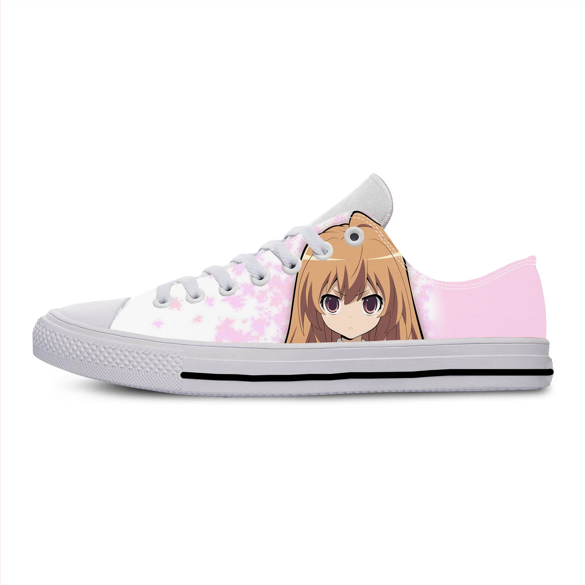 

Japanese Anime Manga Cartoon Toradora Aisaka Taiga Casual Cloth Shoes Low Top Lightweight Breathable 3D Print Men Women Sneakers