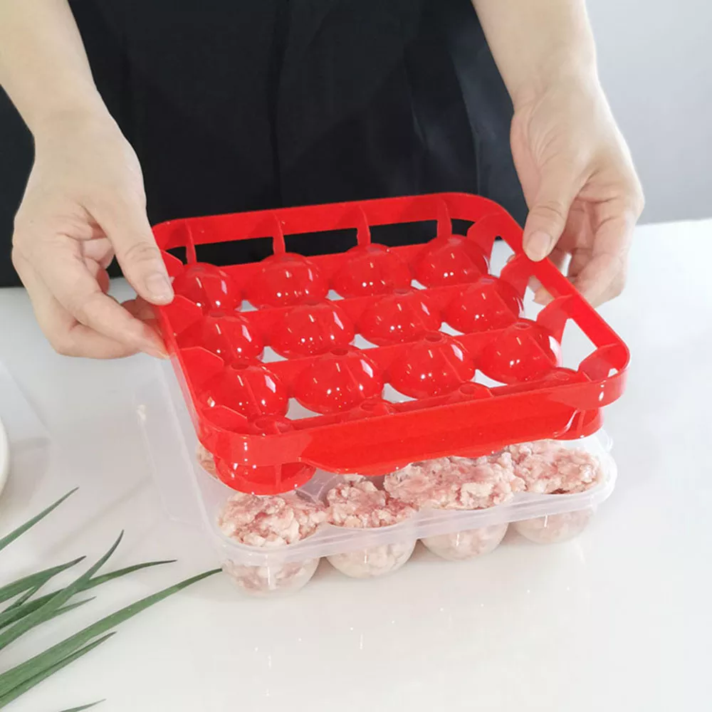 NEW Kitchen Plastic Meatball Mold Making Fish Melon Ball Self Stuffing Food Cooking Machine High Temperature Resistance