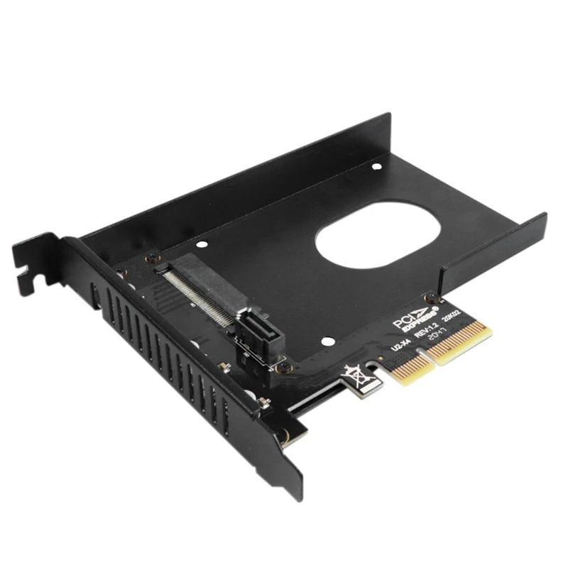 

U2 PCI-Express 4.0 X4 Riser Card SFF-8639 to SSD Extension Adapter Also Compatible with X8/X16 Interface Motherboards
