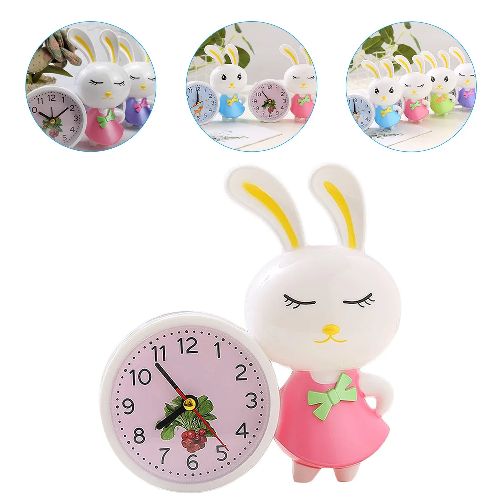 

Clock Alarm Bunny Rabbit Children Roomoperated Kids Decoration Year New Bedroom Table Desk Girls Gifts Favors Party Non Ticking