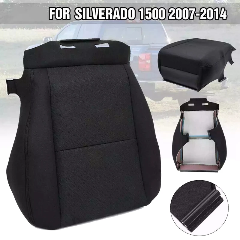

Car Front Driver Side Cloth Seat Cushion Bottom Seat Cover for Chevy Silverado 1500 2500HD 3500HD 2007 - 2014
