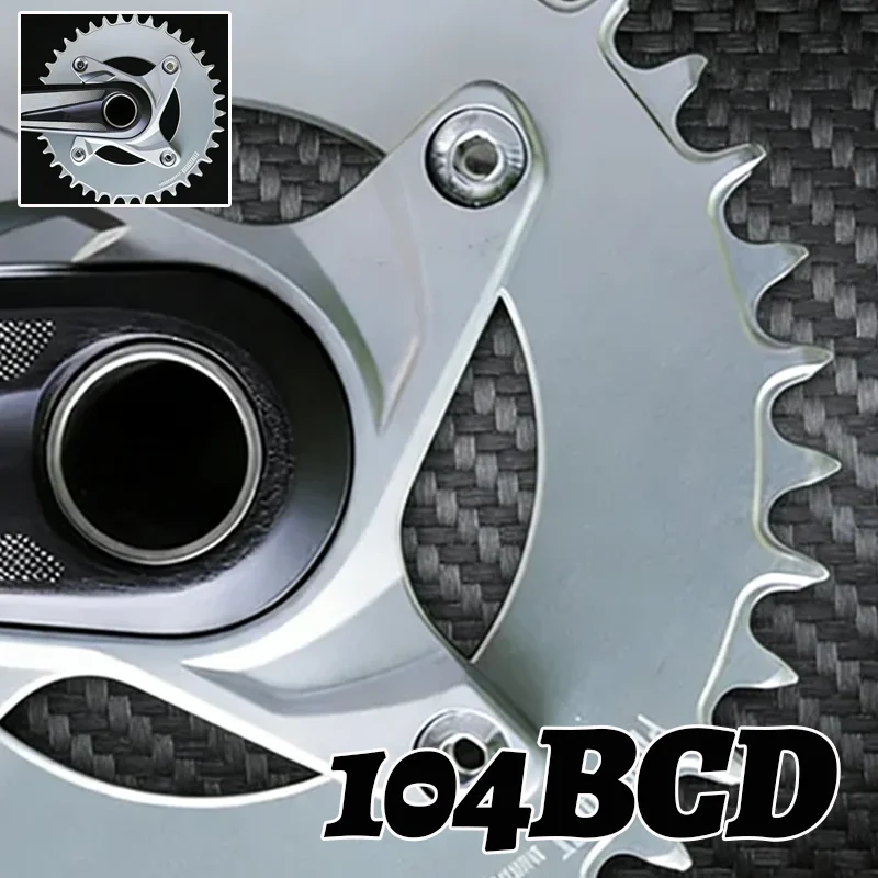 Фото Звезда цепной передачи BCD 104 (32T, 36T, 34T, 38T, 40T) для Shimano SLX M780 M610 M670 Aero Bike Tray MTB Narrow Wide 11V 12V №1