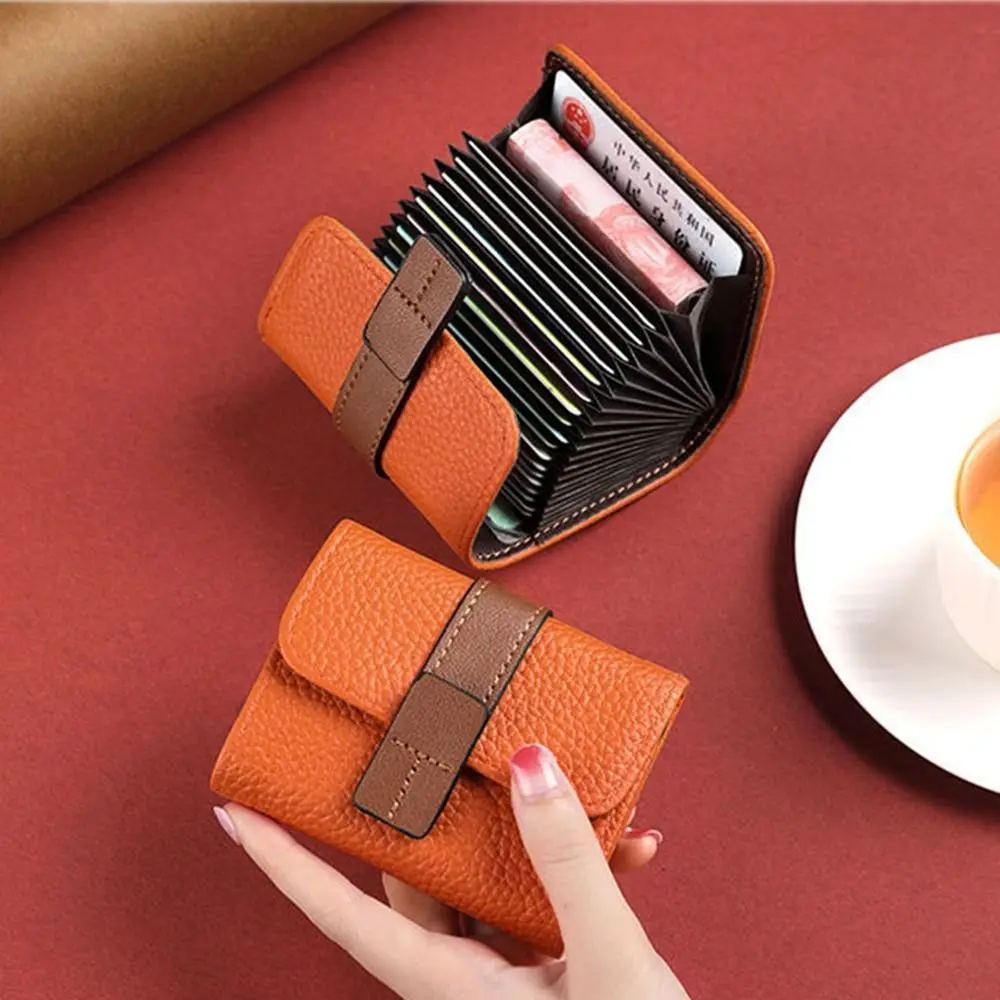 

PU Leather Large-capacity Multi Card Pockets Coin Purse Organ Card Holder Women Wallet Credit Card Clip Women Card Bags