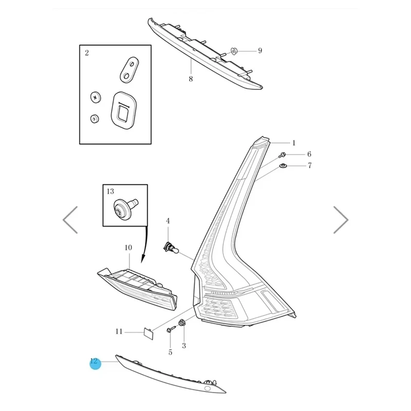 1 пара задний бампер для Volvo XC60 31656677-31656678