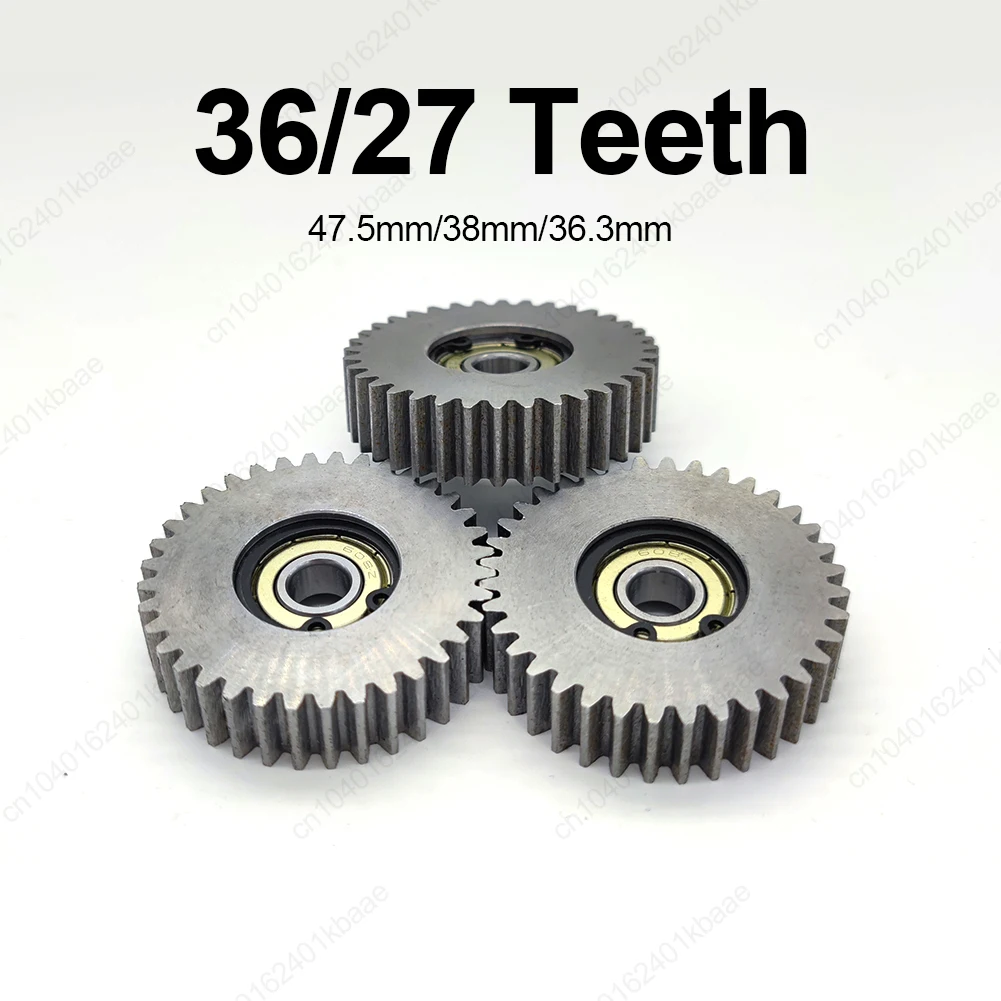 47,5 мм/38 мм 36 т стальная шестерня для электромобиля с пружиной для Bafang Motor E-bike 27 36 зубьев металлические шестерни детали для электрического скутера