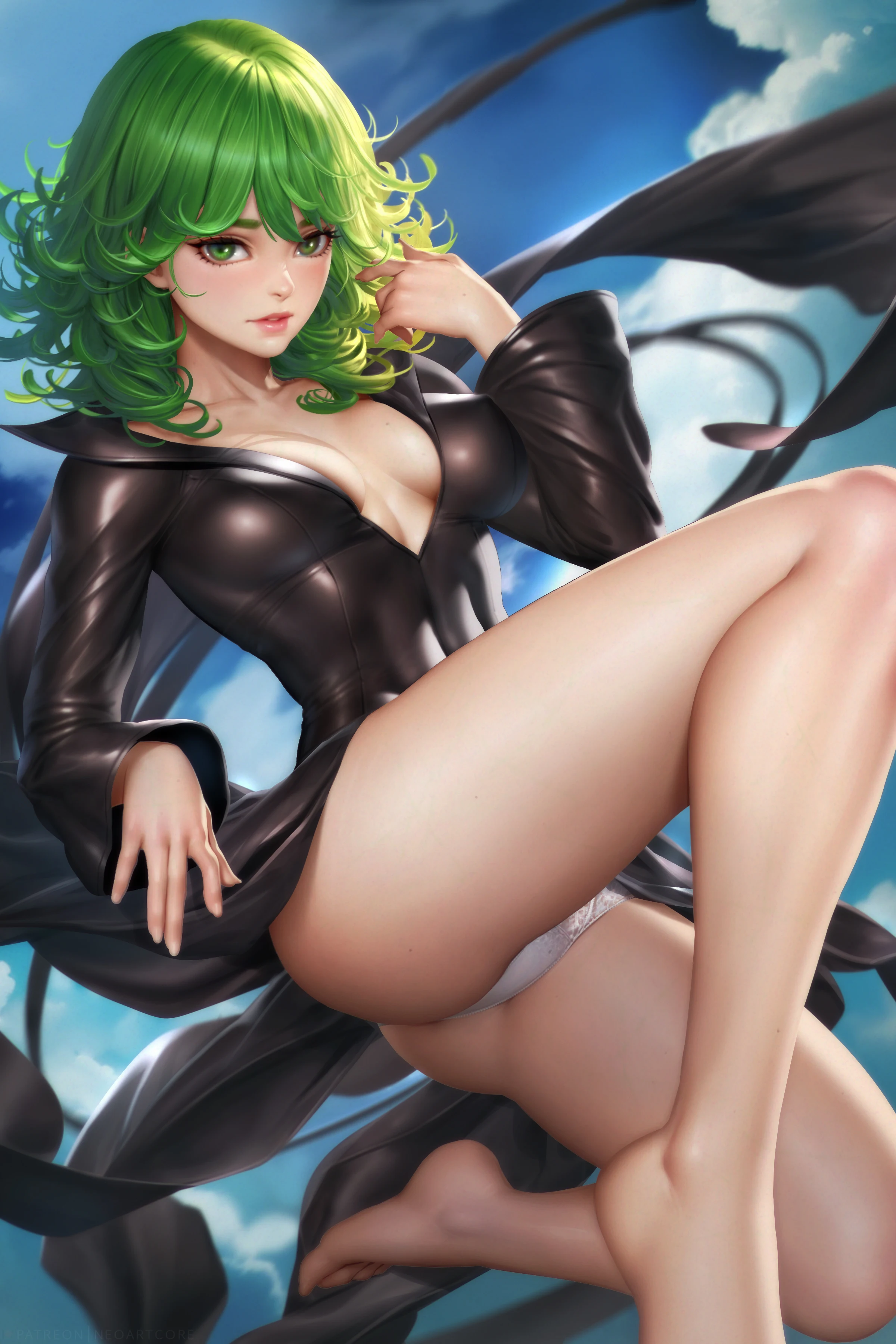 Tatsumaki One-Punch Man Big Boobs Хентай Аниме Sexy Naked Girl Print Canvas HD манга постер гостиная спальня