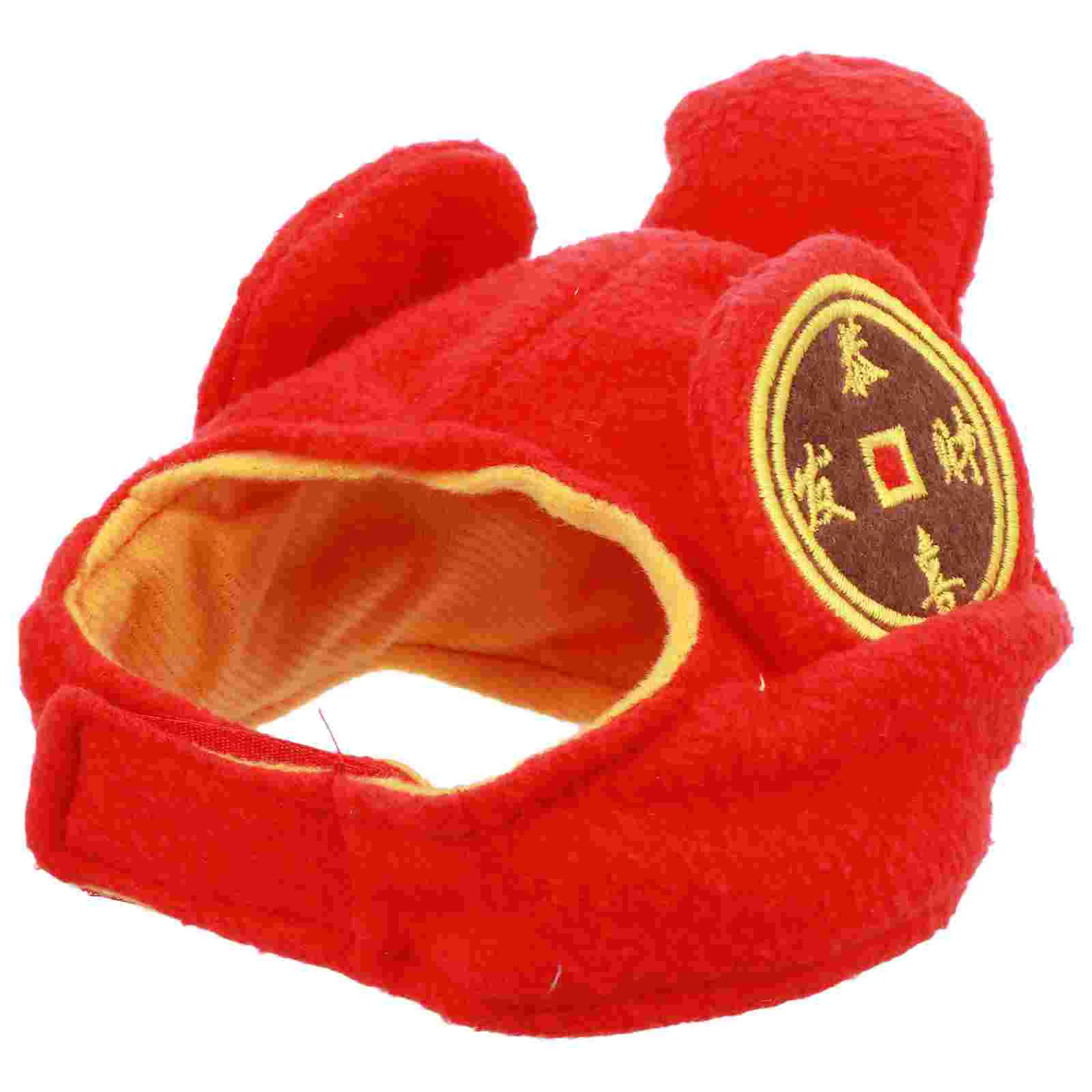 

Pet Hat Dog New Year Plush Hoodie Clothes Costume Puppy Guinea Costumes Headgear Cat Cosplay Headwear Accessories Apparel Funny