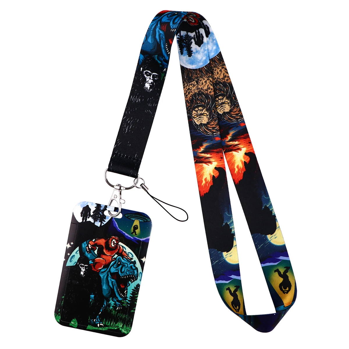 Шнурок с монстром для ключей чехол удостоверения личности паспорта USB-держатель