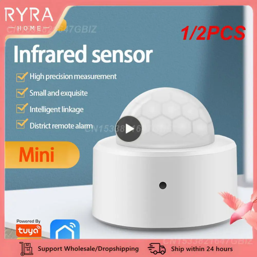 

1/2 шт., датчик движения тела Zigbee, с сигнализацией