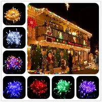 holiday lighting bedroom led curtain light string christmas fairy garland new year for home decor outdoor wedding decoration