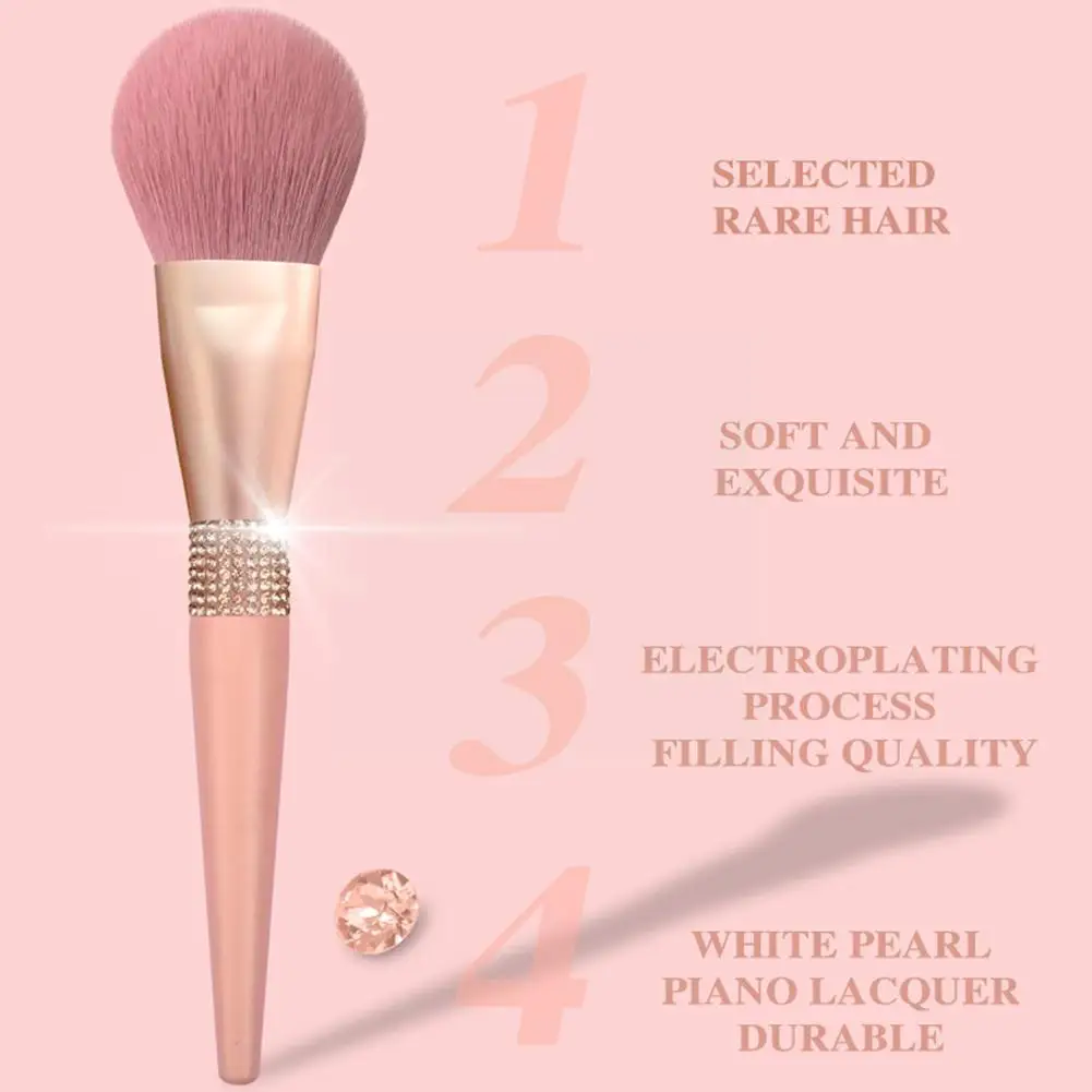 

High Quality Makeup Brushes Pink Diamond Eye Shadow Eyelash Eyebrow Foundation Cream Powder Blush For Women Make Up Accesso S3M3