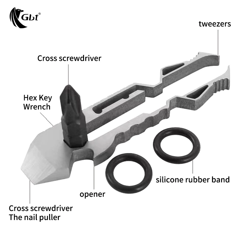 

Многофункциональная отвертка, брелок, портативный шестигранный ключ, держатель, открывалка для бутылок, инструмент для выживания на открытом воздухе