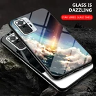 Чехол для Redmi Note 11T 10 Pro 5G, Роскошный чехол из закаленного стекла с рисунком для Xiaomi Redmi Note 11 Pro Plus 10S 10T, задняя крышка