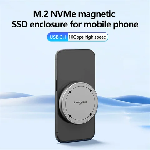 Корпус магнитного жесткого диска M.2 NVME Solid State 2230/2242 для мобильного телефона Внешний корпус мобильного жесткого диска Type-C
