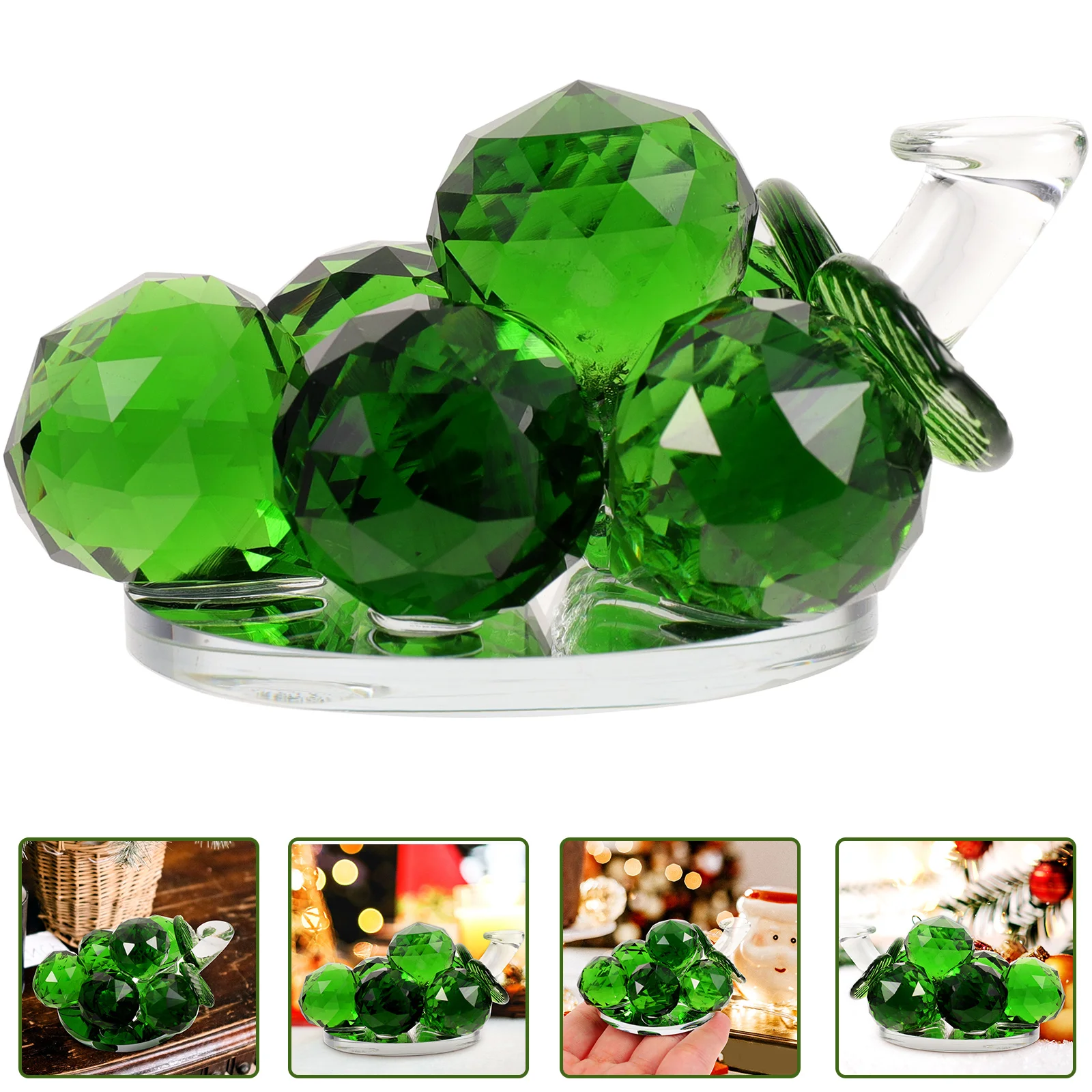 

Grape Crystal Fruitfigurine Decor Paperweight Blown Fengs Shui Grapestable Clear Decoration Hand Artificial Desk Sculpture