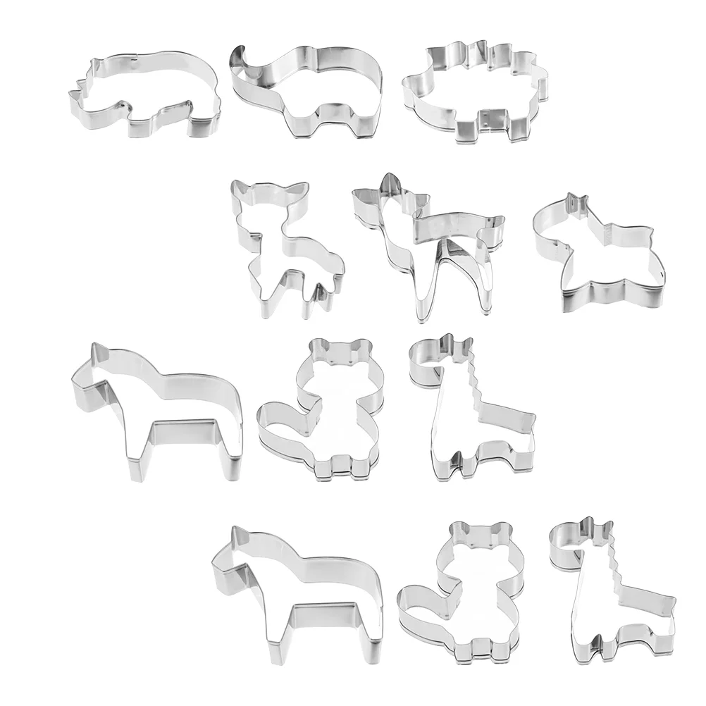 

18pcs Biscuit Woodland Cookie Cookie Cookie Shapes Stainless Steel