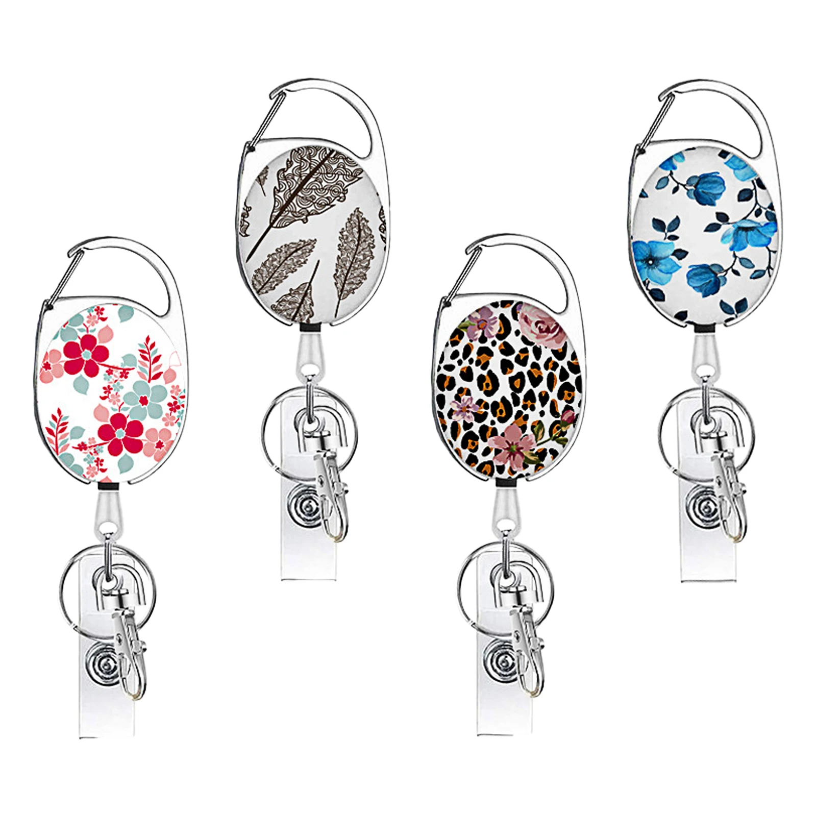 

4 шт., держатели-бейджи с цветами для офиса и школы