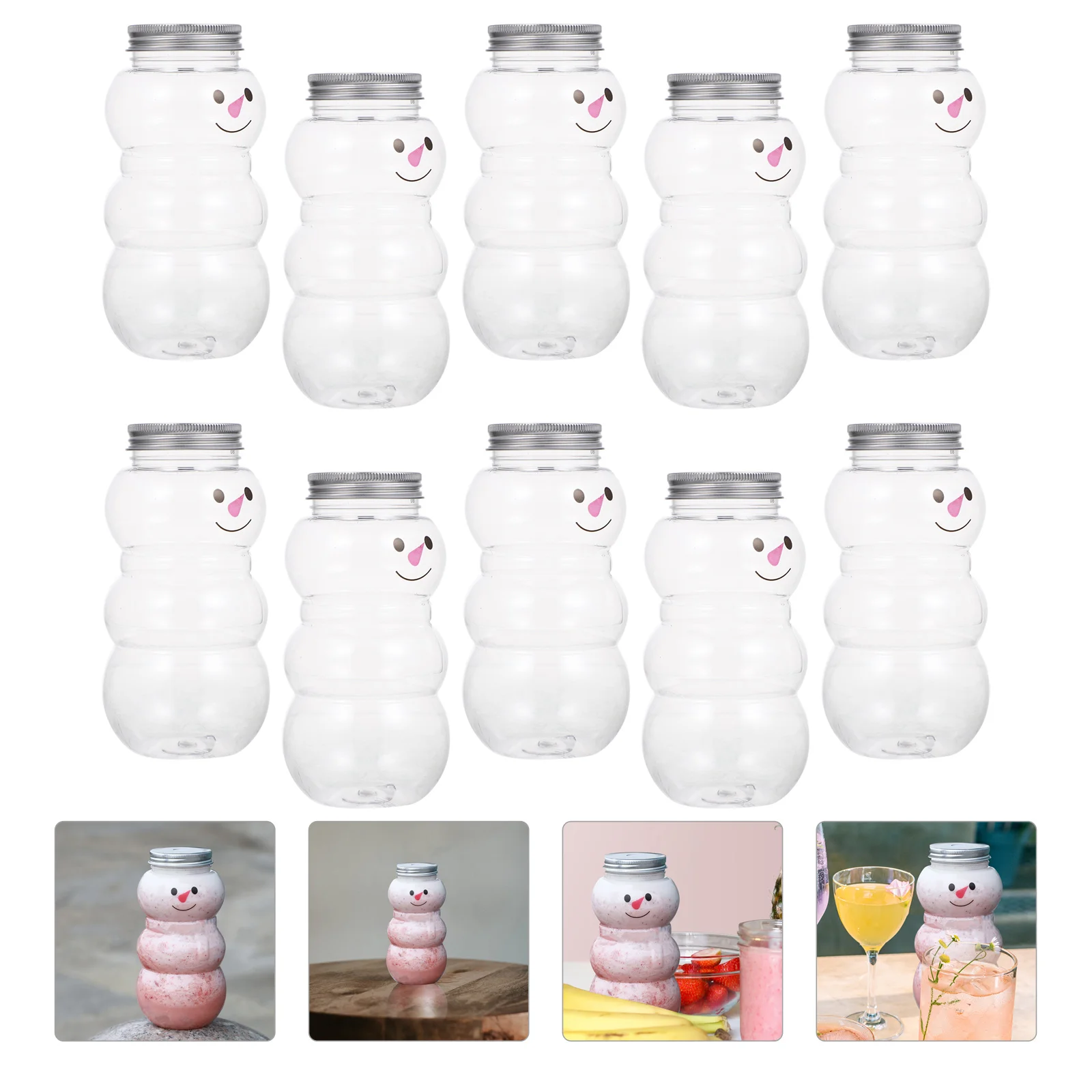 

Bottlesplastic Bottle Emptyreusable Xmas Smoothie Christmaswater Juicingclear Beverage Tree Out Take Container Drink Party Kids