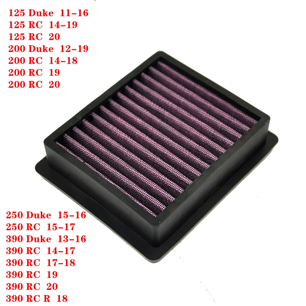 

Motorcycle remodel Air Filter Motor boke intake cleaner For RC125 RC200 RC390 RC 125 RC 200 RC 390 125 200 250 390 Duke RC