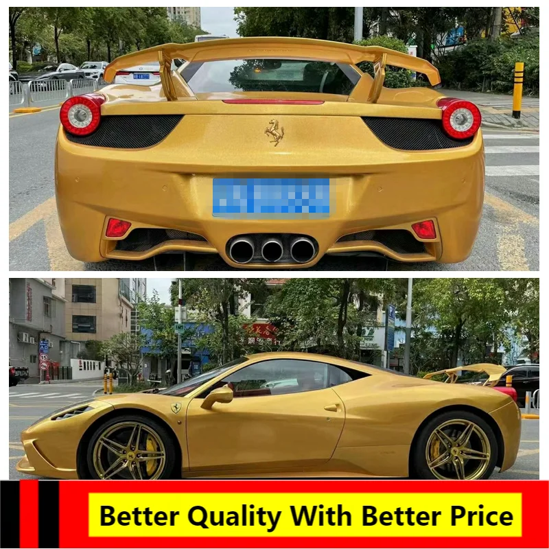 

Carbon Fiber Rear Luggage Compartment Spoiler Car Wing For Ferrari 458 Coupe Convertible 2011-2013 GTS-V STYLE Rear Spoiler