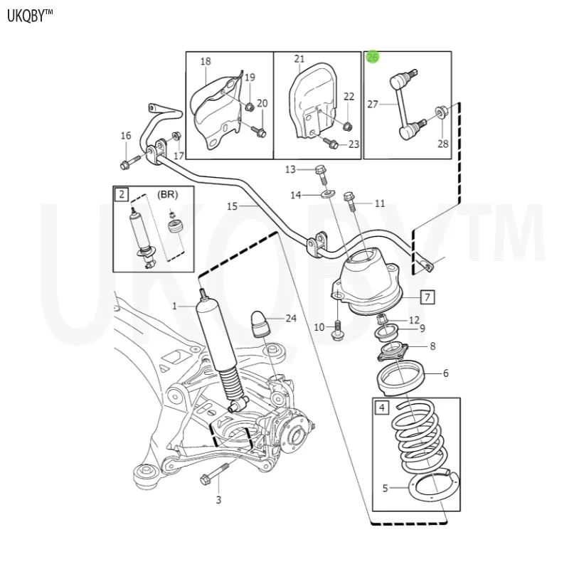 Фланец винт левый кронштейн амортизатор резиновый позиционный правое