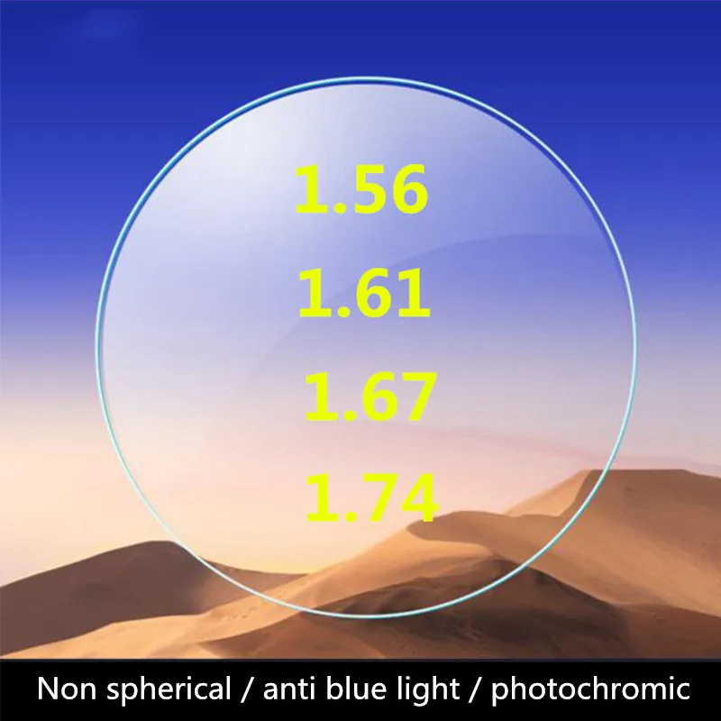 1 56 61 67 74 несферические фотохромные линзы для близорукости 2 включая левый и