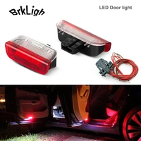 2pcs no error led car door light welcome courtesy lamps for porsche cayenne panamera macan 911 718 991 boxster cayman skoda seat