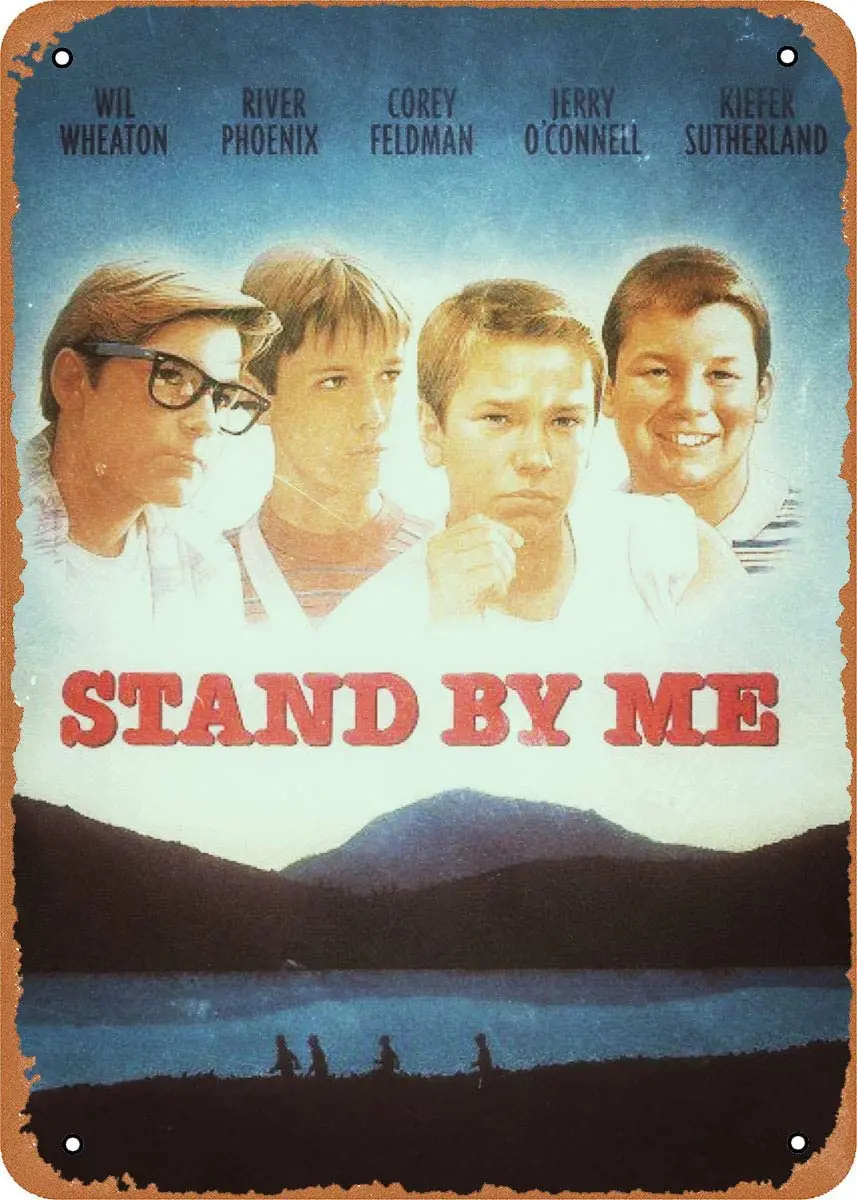 Ретро винтажный кинопостер Stand by Me 8x12 дюймов металлический жестяной знак для дома