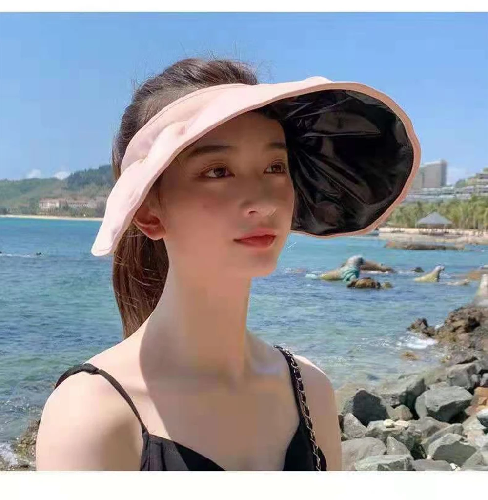 

Women's sunscreen ultraviolet dual-purpose sunshade hat